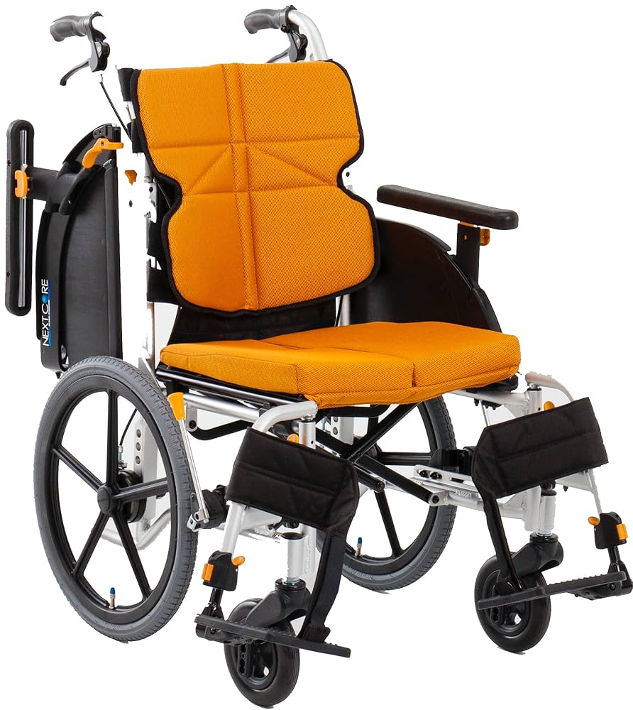 介護用車いす NEXT-61B (松永製作所) Amazon | 【非課税】 松永製作所 NEXT-61B (F-1 オレンジ) NEXT